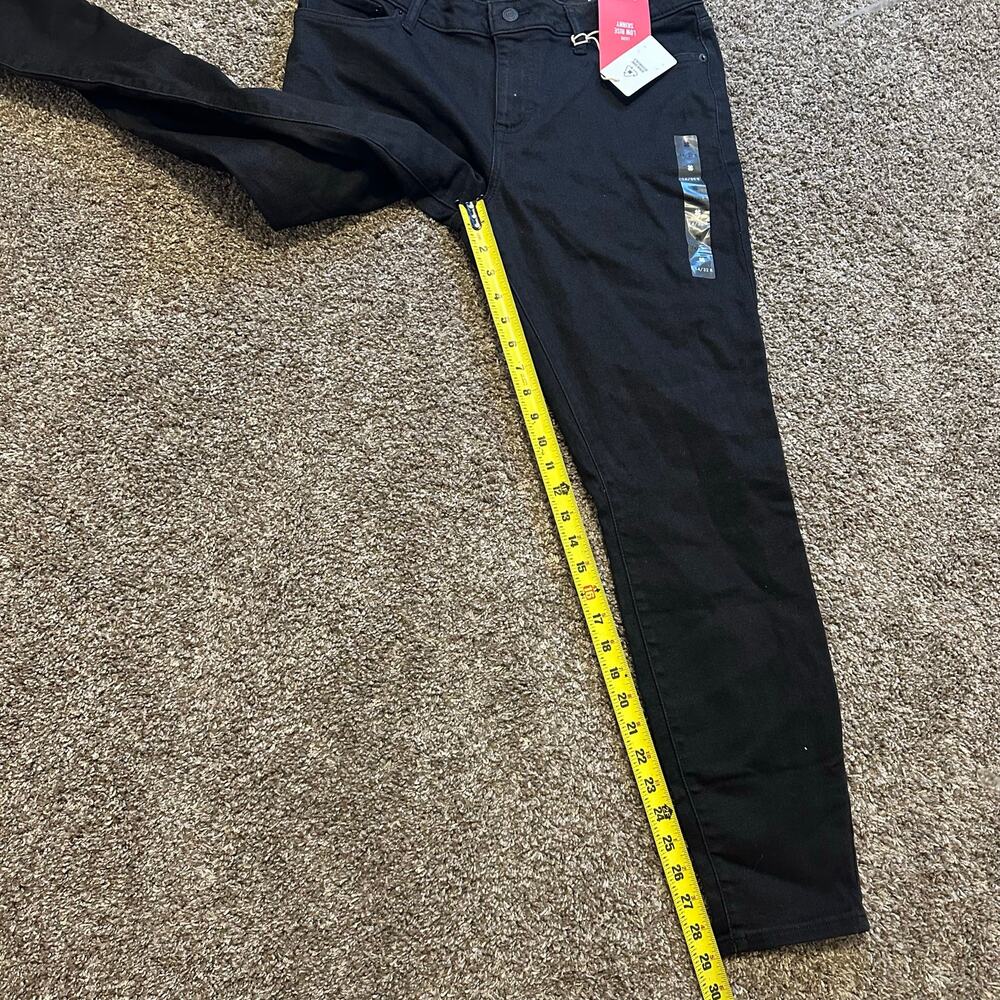 LUCKY BRAND Women's Low Rise Lizzie Skinny Size 14/32R In Clean Black - Picture 10 of 15